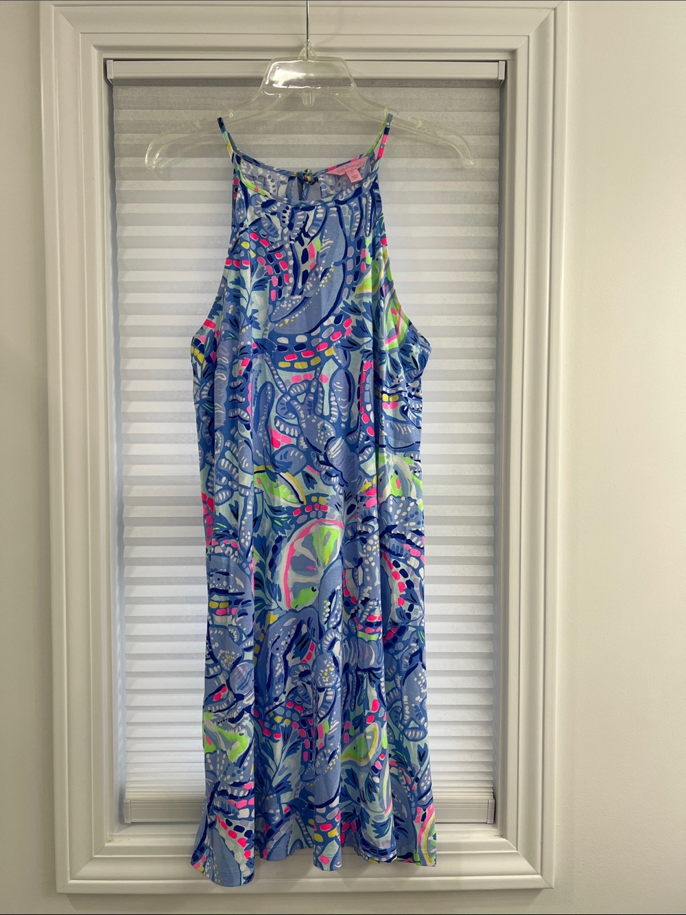 Lilly Pulitzer Blue Multicolor Print Women’s Dress